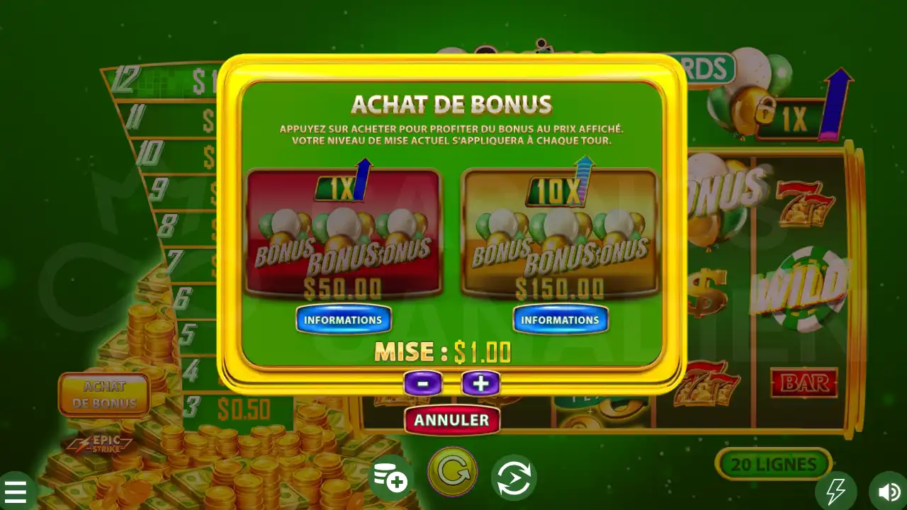 Casino Rewards 25 Years - Gameplay Achat Bonus