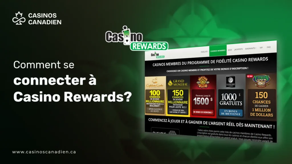Comment se connecter a Casino Rewards