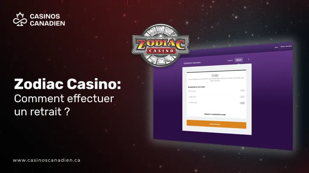 Zodiac Casino Comment effectuer un retrait